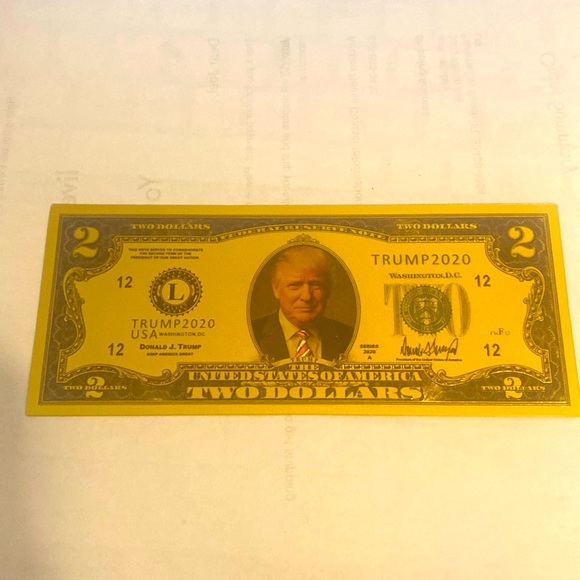 Accessories | Rare Trump Two Dollar Bill 220 Election Memorabilia ...
